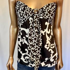 White House Black Market Satiny Spaghetti Strap Blouse